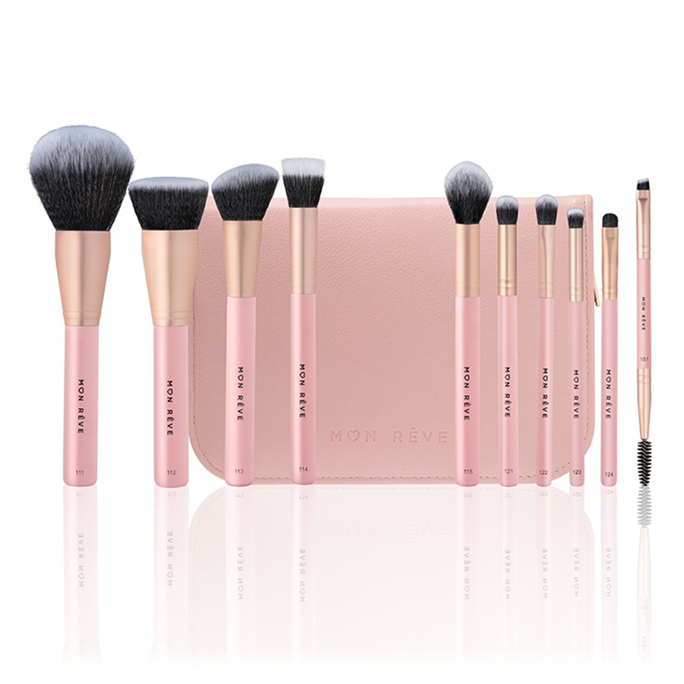 SET DE 10 BROCHAS PARA ROSTRO Y OJOS