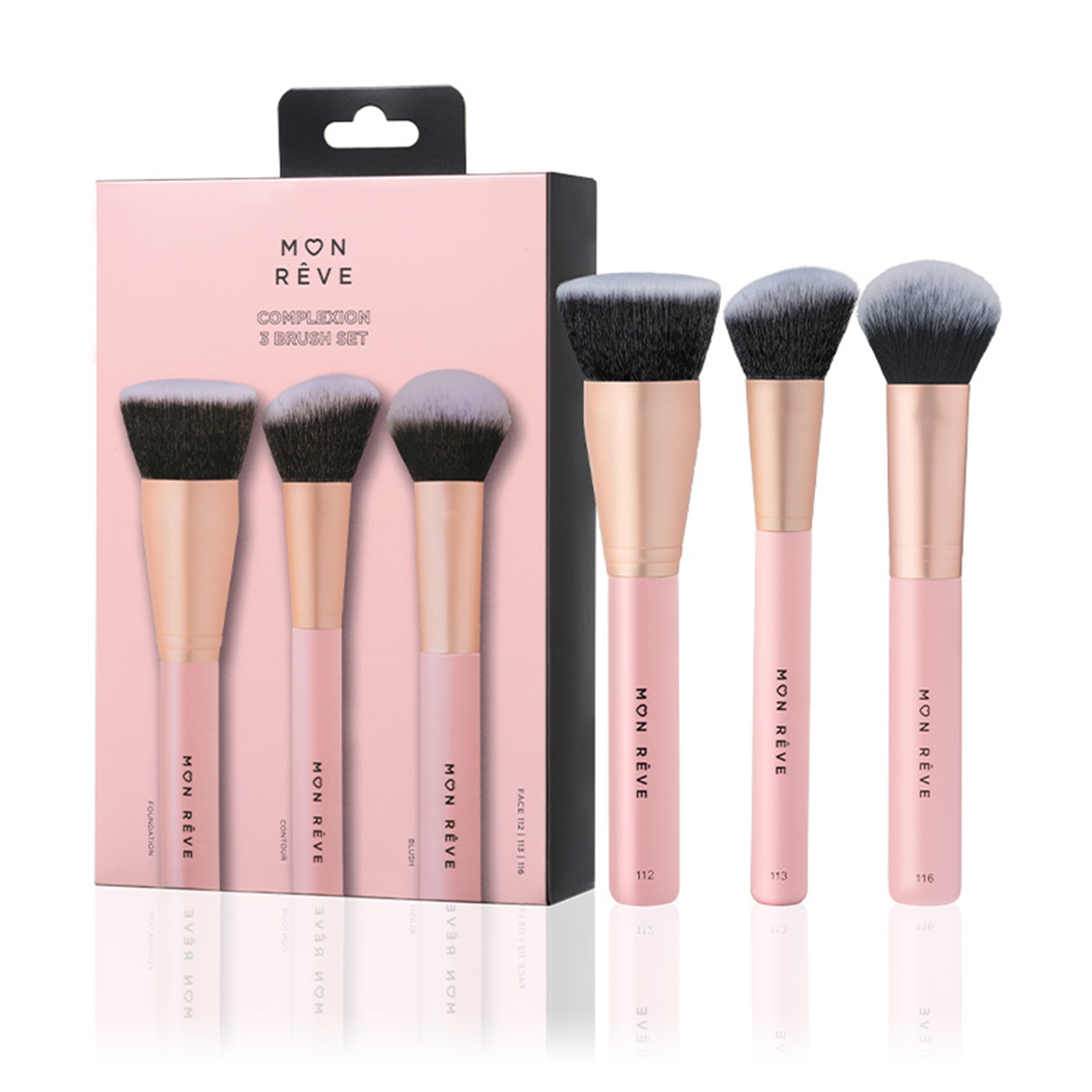 SET DE 3 BROCHAS PARA ROSTRO